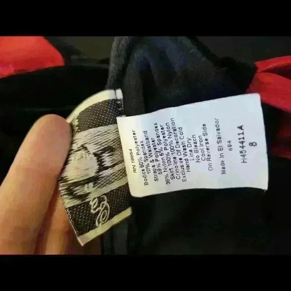 Charming Black and Red Polka Dot Dress for Girls - Picture 10 of 10